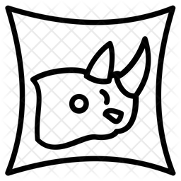 256x256 Cushion Icon Of Line Style