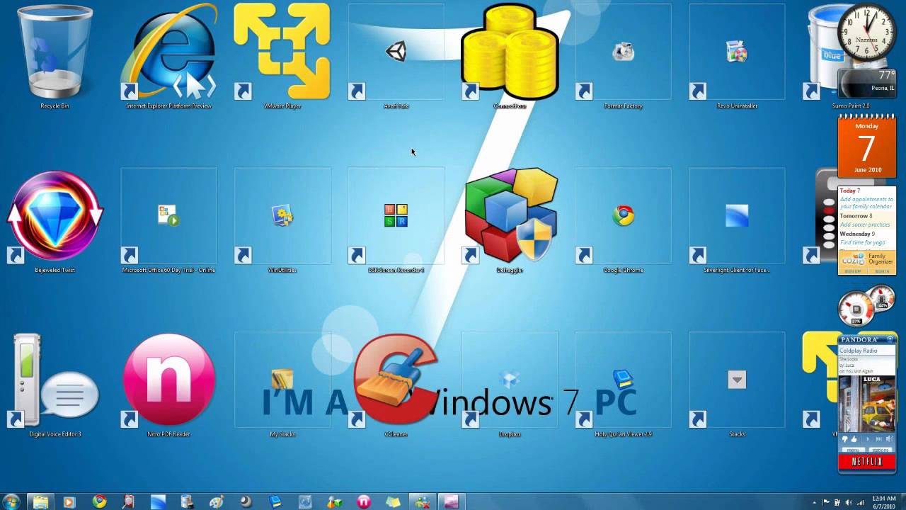 1280x720 Windows Tip How To Have Custom Sized Desktop Icons