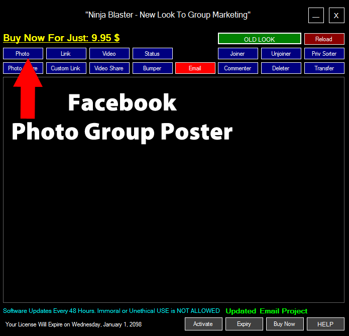 695x669 Fb Photo Group Poster Ninja Blaster