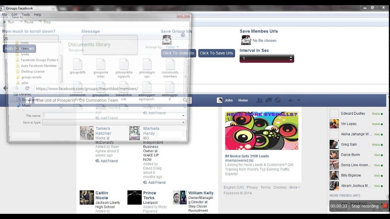 1280x720 Facebook Custom Audience Auto Message Group Members!!