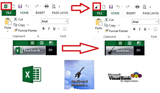 550x320 Changing Excel Icon Creating Workbook Shortcut With A Custom
