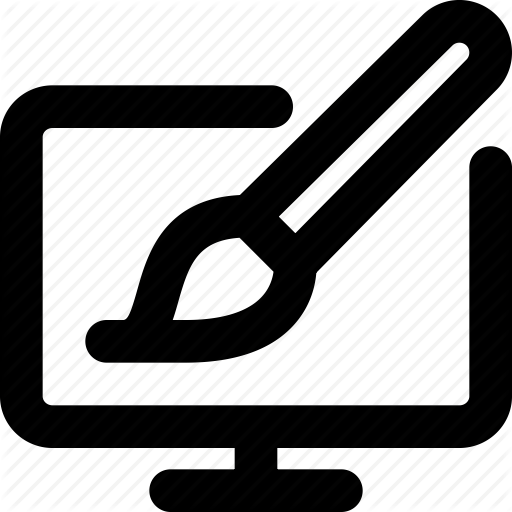512x512 Creative Design, Custom Design, Customize, Monitor, Paint Brush