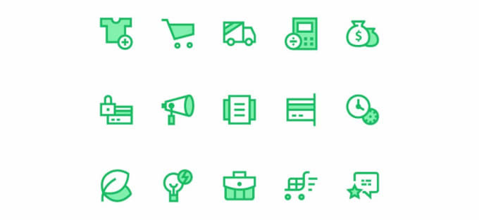 680x313 Design Custom Icon Set