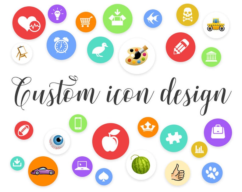 794x630 Custom Icon Design Icon Design Custom Custom Icons Icon Etsy