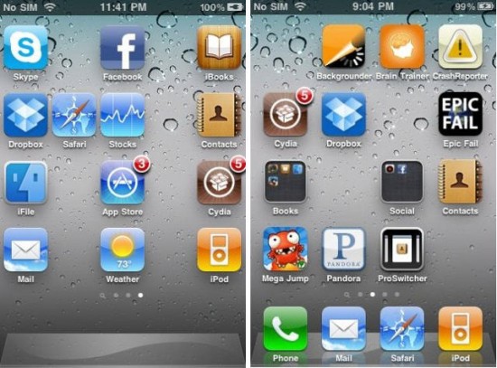 550x407 Make Blank Iphone Home Screen Or Custom Place App Icons Using
