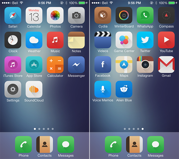 593x525 All About Iphone Best Winterboard Themes For Ios
