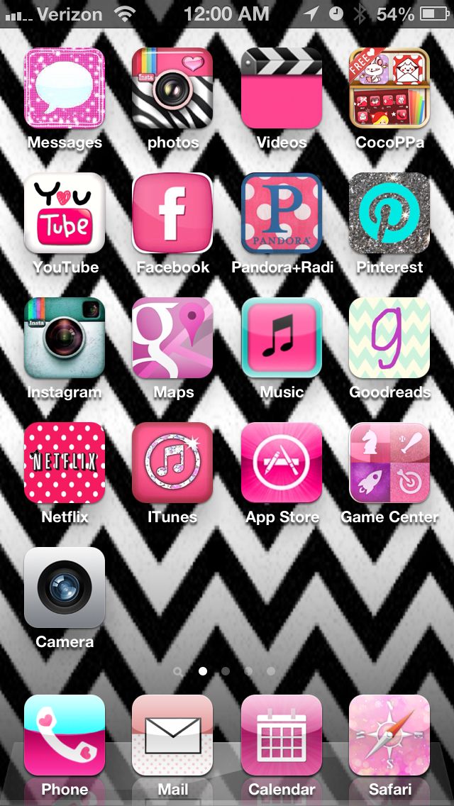 640x1136 Chevron Wall Paper And Super Cute Custom Icons For Your Iphone