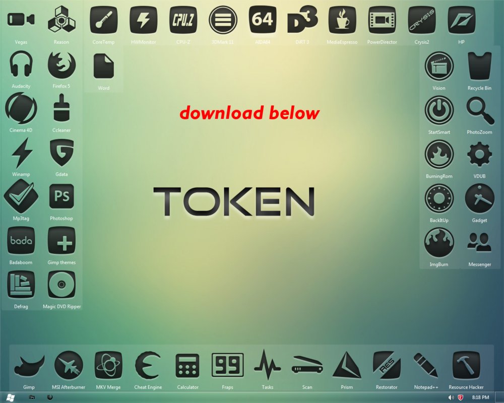 1000x800 Token Custom Icon Pack