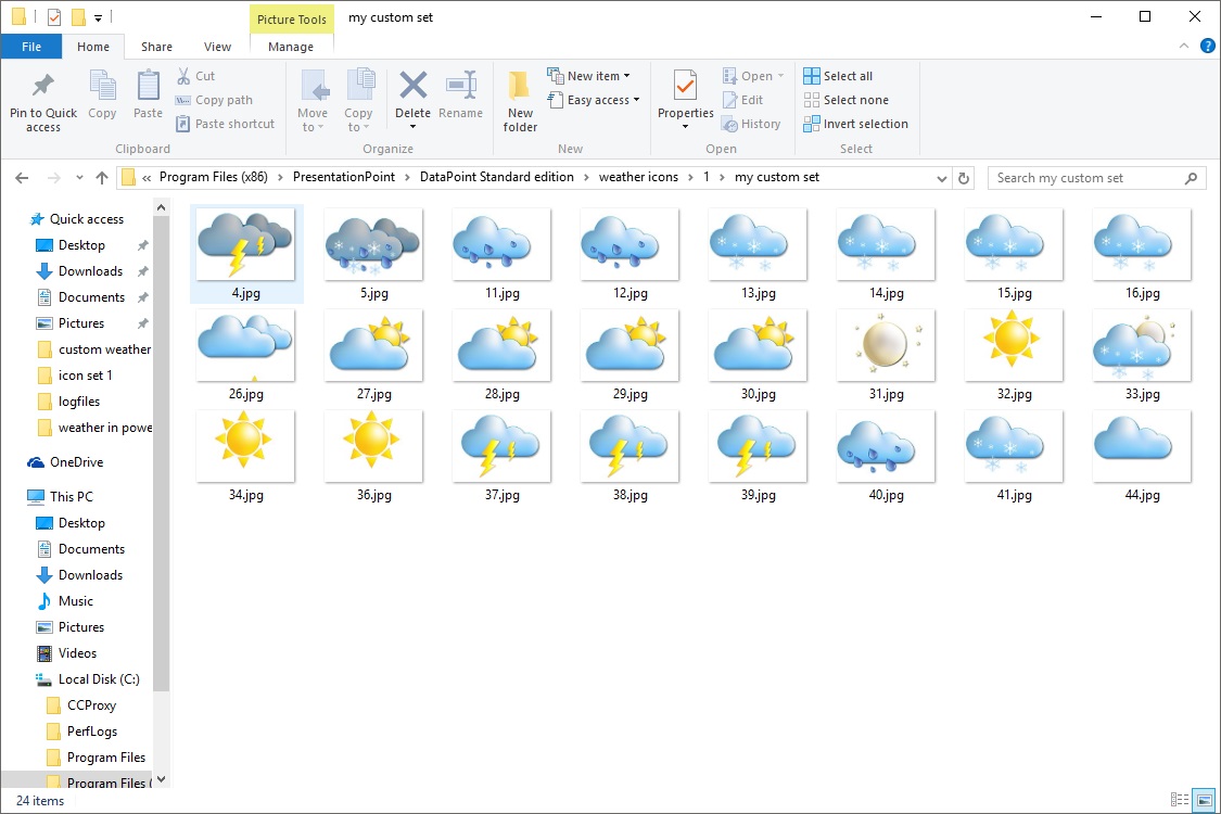 1125x750 How To Use Your Own Weather Icon Set Presentationpoint