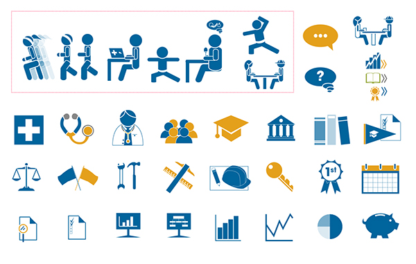 600x382 Custom Icon Set Benefits Consulting Firm On Behance