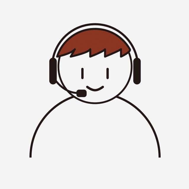 640x640 Customer Service Icon Simple Line Male, Customer Service, Icon