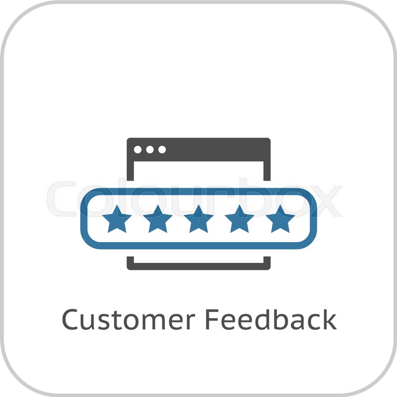 800x800 Customer Feedback Icon Flat Design Stock Vector Colourbox