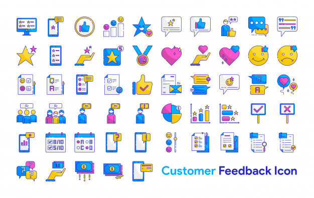 626x395 Customer Feedback Icon Set Vector Premium Download
