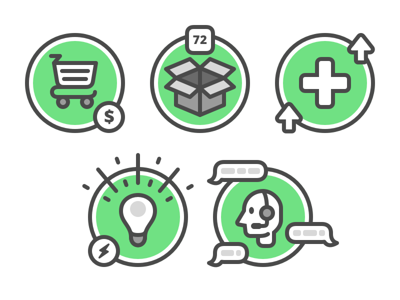 800x600 Icons For Customer Journey