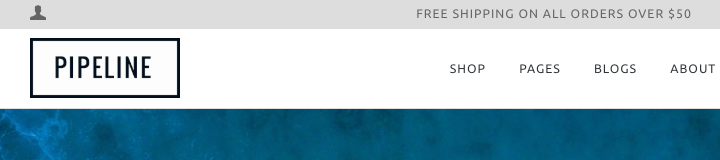 720x160 Add Text Next To The Account Logn