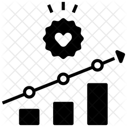 256x256 Increase Customer Loyalty Icon Of Glyph Style