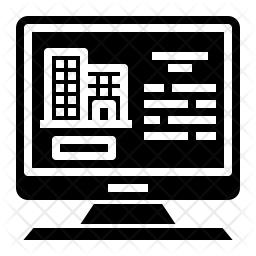 256x256 Company Profile Icon Of Glyph Style