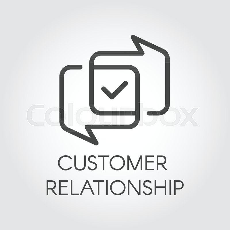 800x800 Customer Relationship Graphic Icon Stock Vector Colourbox