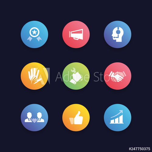 500x500 Customer Relationship Icon Set