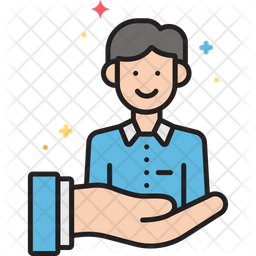 256x256 Customer Retention Icon Of Colored Outline Style