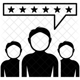 256x256 Customer Reviews Icon Of Glyph Style