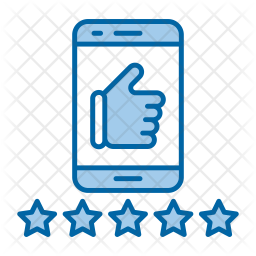 256x256 Customer Reviews Icon Of Colored Outline Style