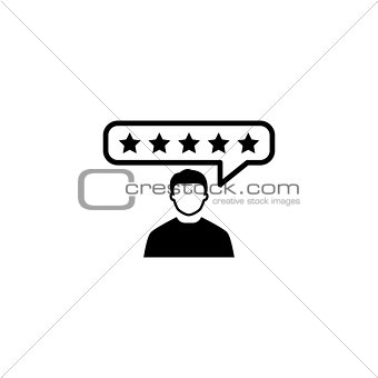 340x340 Image Customer Reviews Icon Flat Design From Crestock