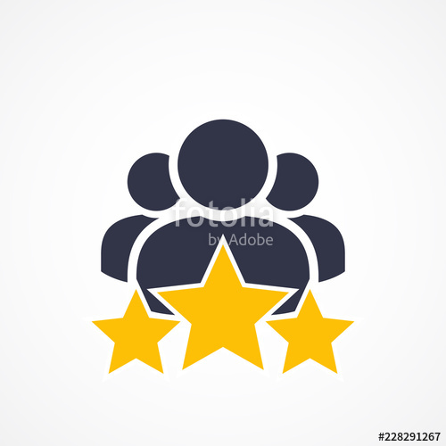 500x500 Customer Satisfaction Icon On White Achievement, Grade, Ranking