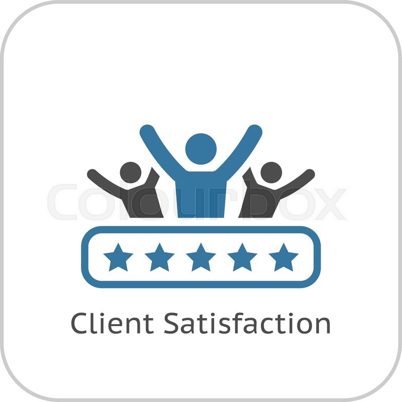 800x800 Client Satisfaction Icon Business And Stock Vector Colourbox