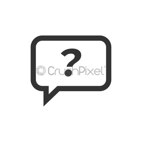 500x500 Customer Support Icon Graphic Design Template Vector, Stock Vector