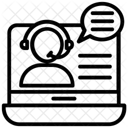 256x256 Online Customer Support Icon Of Line Style