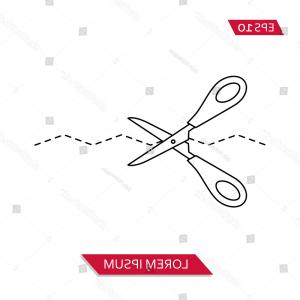 300x300 Cut Here Vector Icon Symbol Hoodamathrun