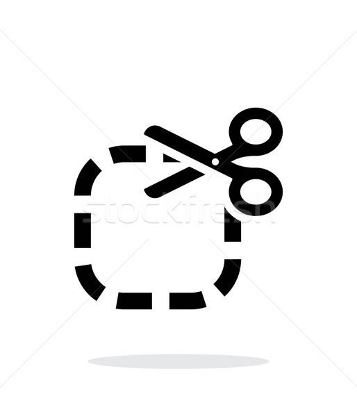 514x600 Cut Icon On White Background Vector Illustration Vector Icon