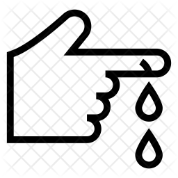 256x256 Finger Cut Icon Of Line Style