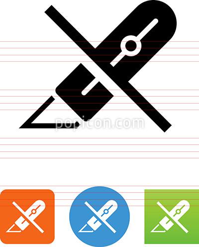 400x496 Vector Do Not Cut Icon