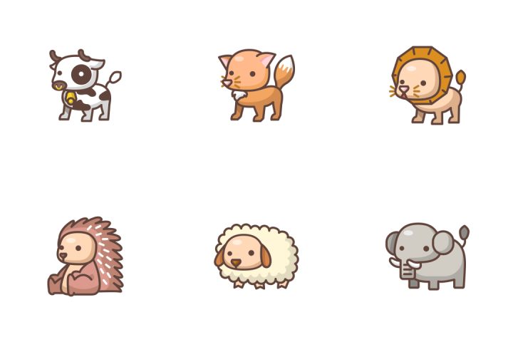 720x480 Download Cute Animal Icon Pack