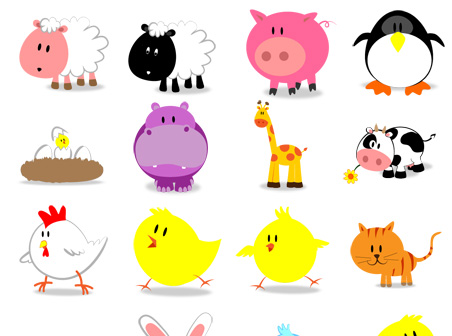 452x336 Free Cute Animals Icons Free Download