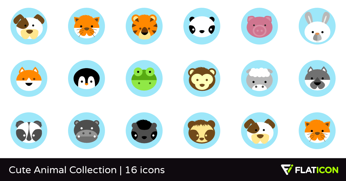 1200x630 Cute Animal Collection Free Icons