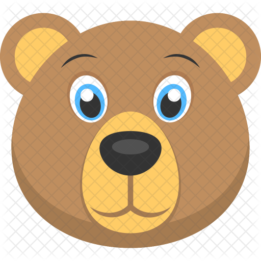 512x512 Cute Bear Icon Of Flat Style