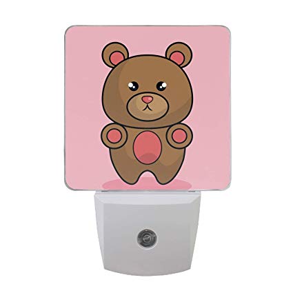 425x425 Led Night Light With Smart Dusk To Dawn Sensor,cute Bear Stuffed