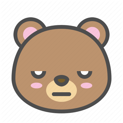 512x512 Angry, Avatar, Bear, Cute, Face Icon