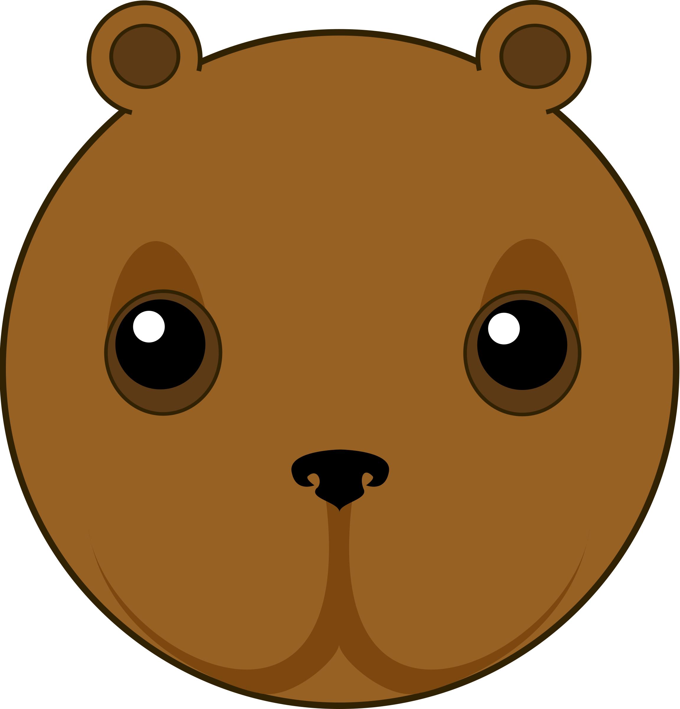 2302x2400 Cute Bear Head Icons Png