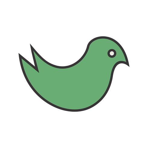 490x490 Cute Bird Line Filled Icon