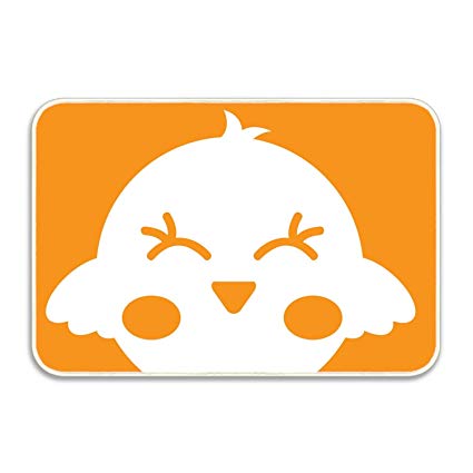 425x425 Renjundun Door Mat Cute Bird Silhouette Isolated Icon