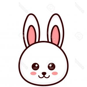 300x300 Easter Bunny Cute Face Rabbit Vector Lamaison