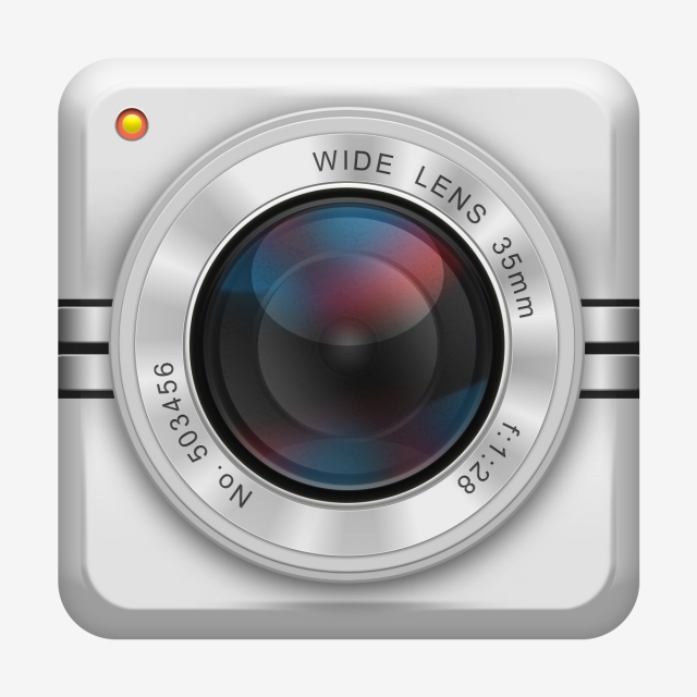 640x640 Security Camera Icon Isolated On Soft Background, Camera, Vector
