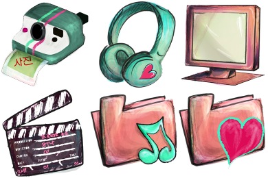 Crayon Cute Iconset 390x260 Crayon Cute Iconset