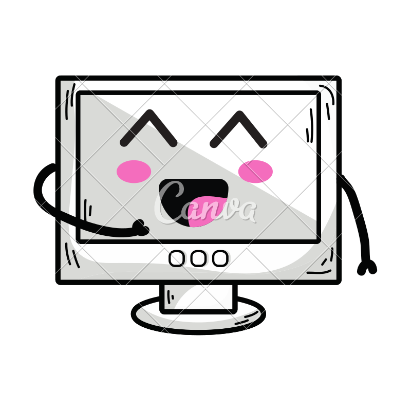 Cute Computer Icon at Vectorified.com | Collection of Cute Computer ...