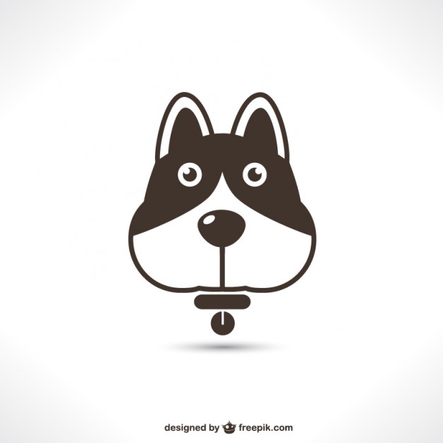 Cute Dog Icon Vector Free Download 626x626 Cute Dog Icon Vector Free Download