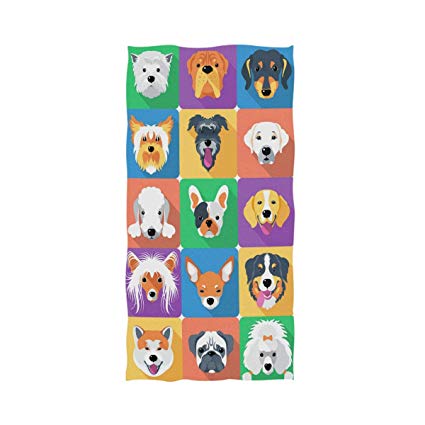 Naanle Cute Dogs Icon Print Soft Bath Towel Highly 425x425 Naanle Cute Dogs Icon Print Soft Bath Towel Highly